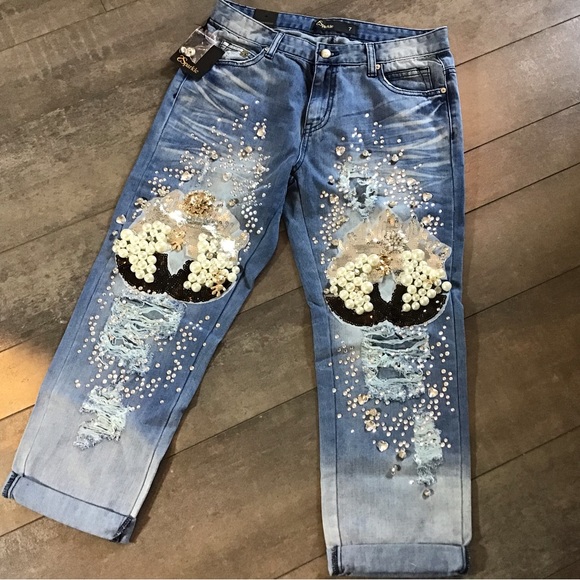 Multi Gemstones Jeans - Picture 8 of 10